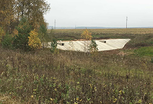 Закончено строительство пруда